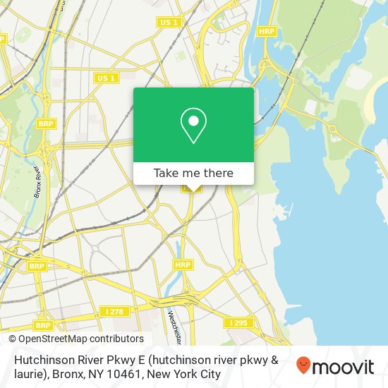 Hutchinson River Pkwy E (hutchinson river pkwy & laurie), Bronx, NY 10461 map