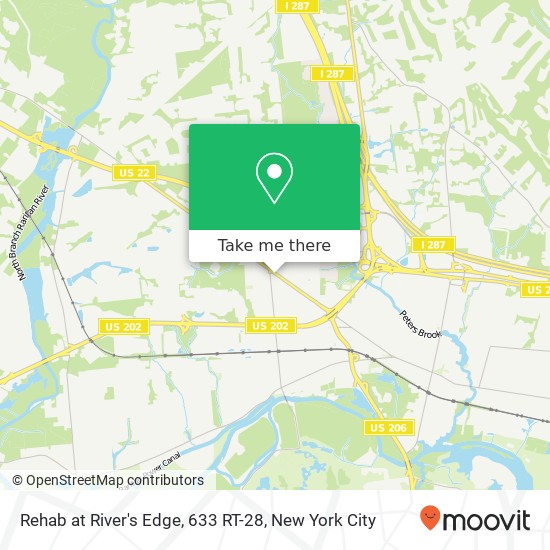 Rehab at River's Edge, 633 RT-28 map