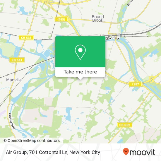 Mapa de Air Group, 701 Cottontail Ln