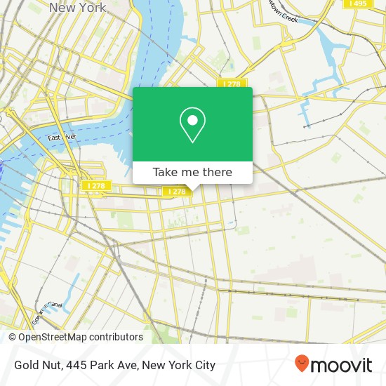 Mapa de Gold Nut, 445 Park Ave