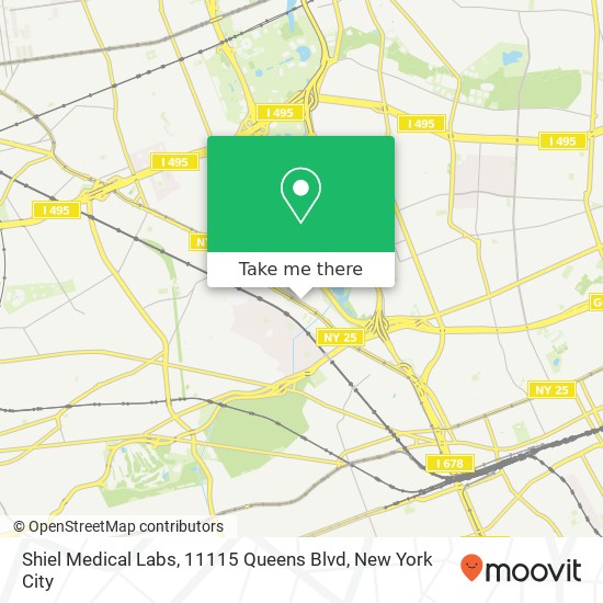 Shiel Medical Labs, 11115 Queens Blvd map