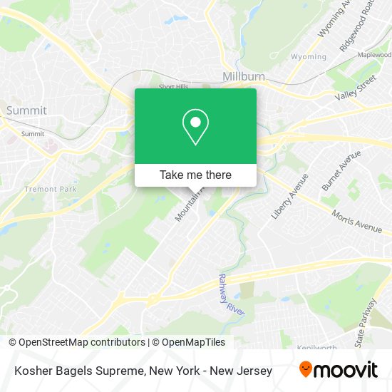 Kosher Bagels Supreme map