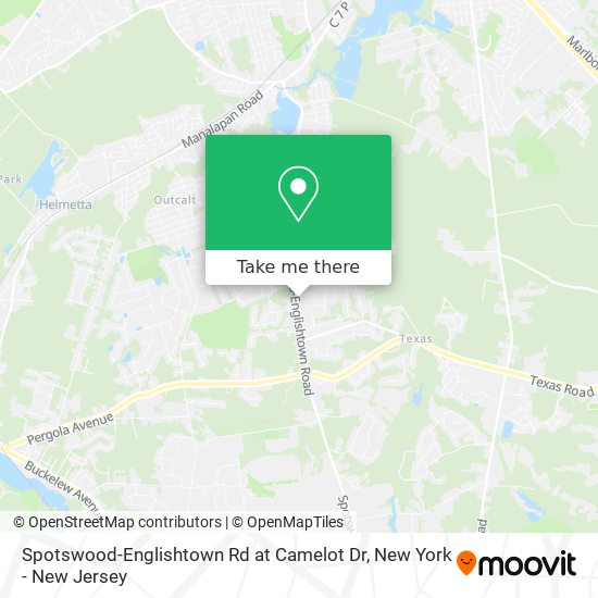 Spotswood-Englishtown Rd at Camelot Dr map