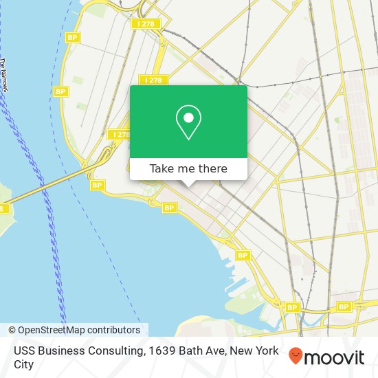 USS Business Consulting, 1639 Bath Ave map