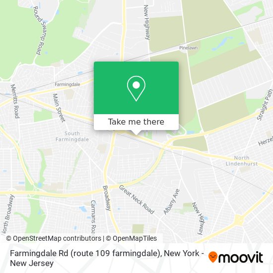 Farmingdale Rd (route 109 farmingdale) map