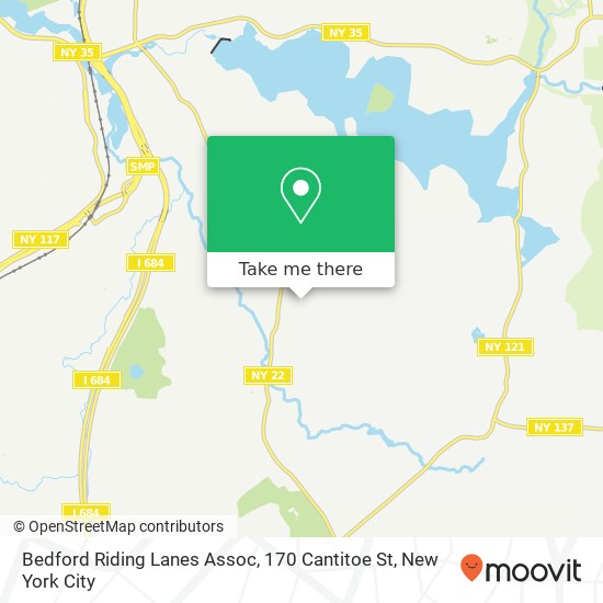 Bedford Riding Lanes Assoc, 170 Cantitoe St map