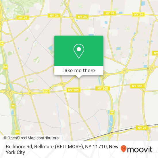 Mapa de Bellmore Rd, Bellmore (BELLMORE), NY 11710