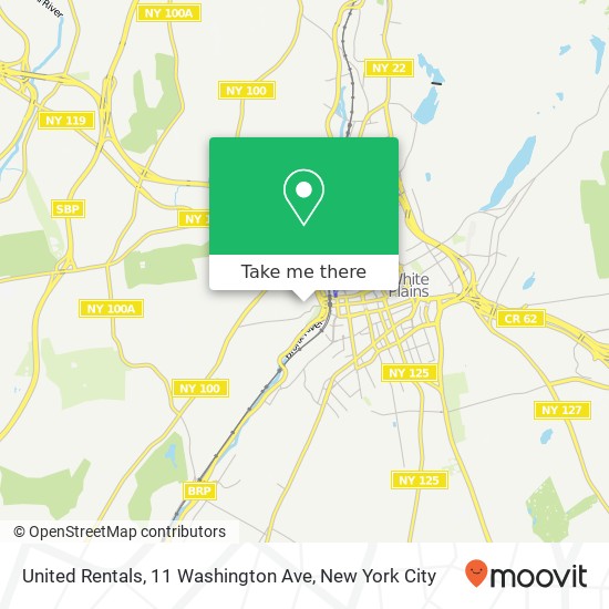 Mapa de United Rentals, 11 Washington Ave