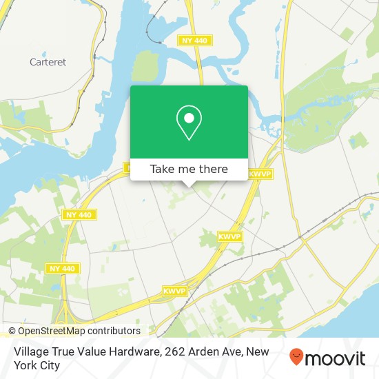 Mapa de Village True Value Hardware, 262 Arden Ave