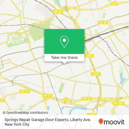 Springs Repair Garage Door Experts, Liberty Ave map