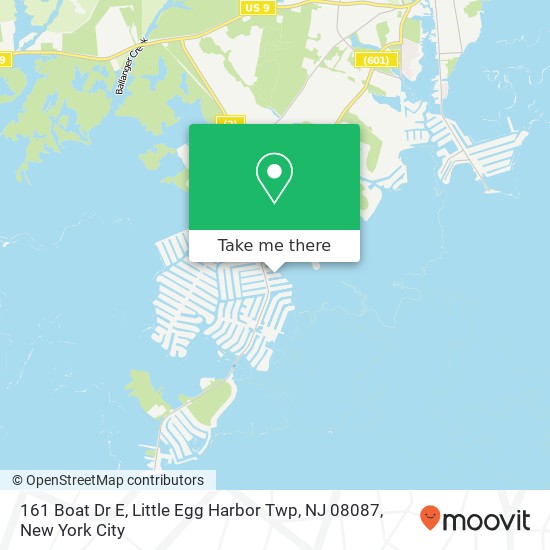 161 Boat Dr E, Little Egg Harbor Twp, NJ 08087 map
