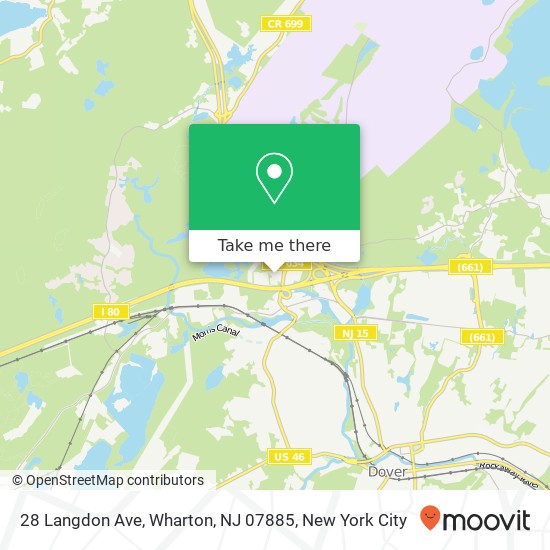 Mapa de 28 Langdon Ave, Wharton, NJ 07885