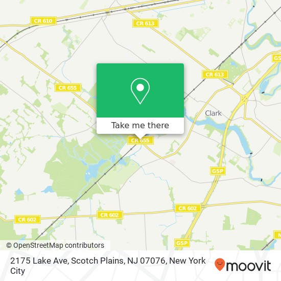 Mapa de 2175 Lake Ave, Scotch Plains, NJ 07076