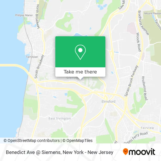 Benedict Ave @ Siemens map