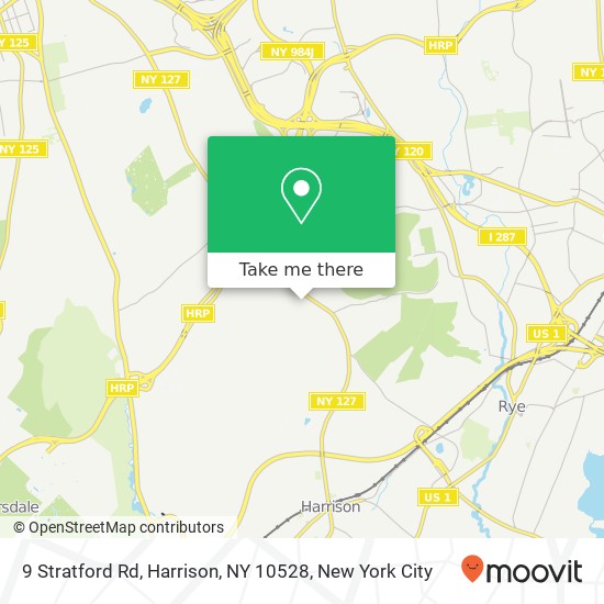 Mapa de 9 Stratford Rd, Harrison, NY 10528
