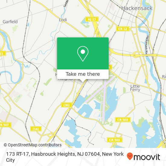 173 RT-17, Hasbrouck Heights, NJ 07604 map