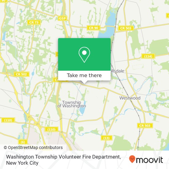 Washington Township Volunteer Fire Department map
