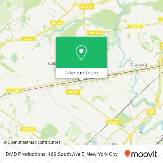 Mapa de DMD Productions, 469 South Ave E