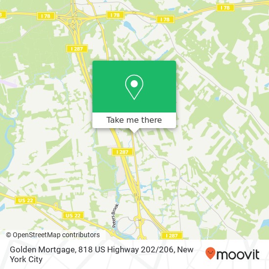 Golden Mortgage, 818 US Highway 202 / 206 map