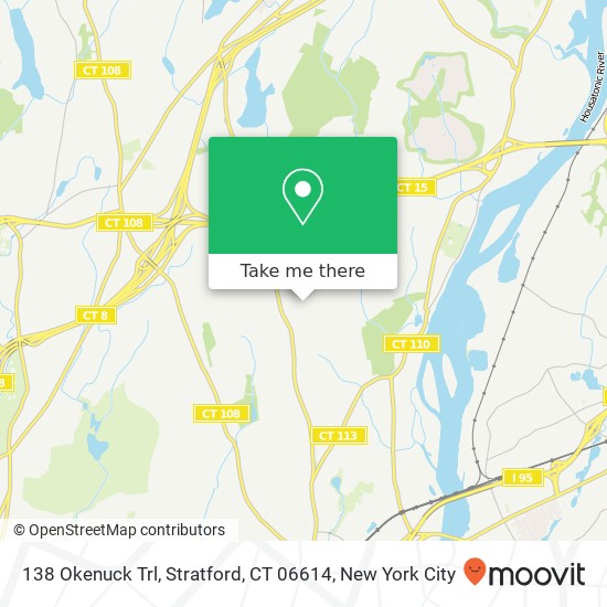 Mapa de 138 Okenuck Trl, Stratford, CT 06614