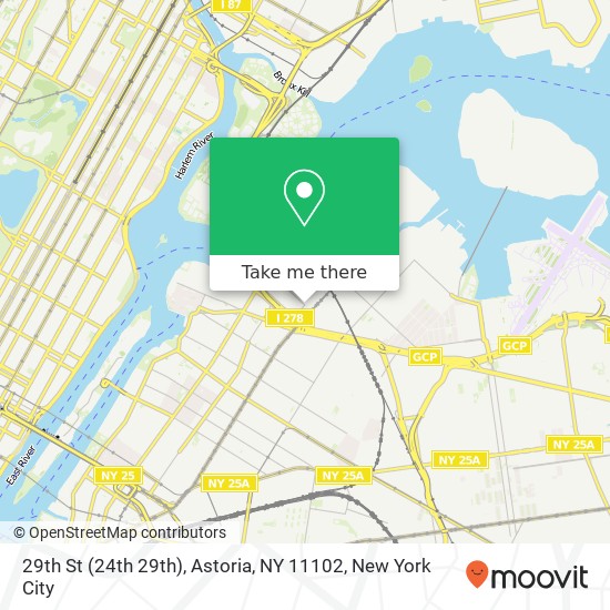 Mapa de 29th St (24th 29th), Astoria, NY 11102