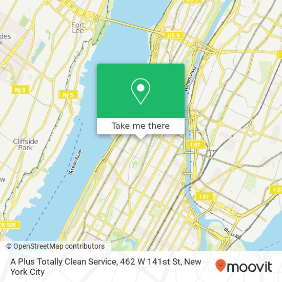 A Plus Totally Clean Service, 462 W 141st St map