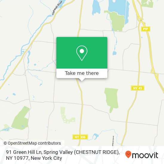 91 Green Hill Ln, Spring Valley (CHESTNUT RIDGE), NY 10977 map