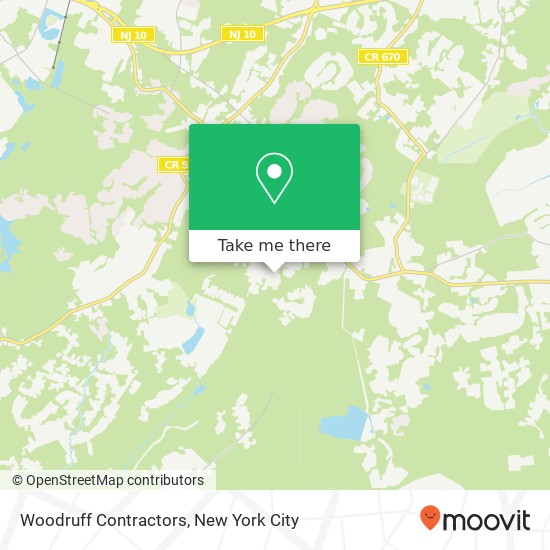 Woodruff Contractors map
