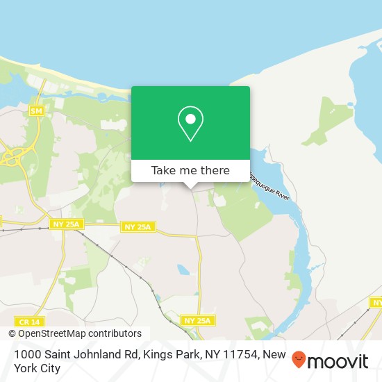 1000 Saint Johnland Rd, Kings Park, NY 11754 map