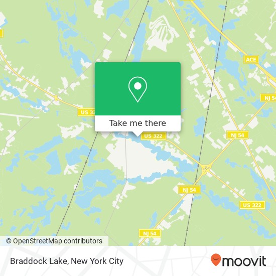 Mapa de Braddock Lake