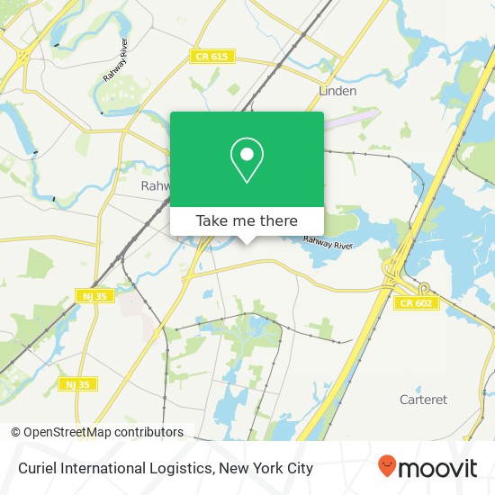 Curiel International Logistics map