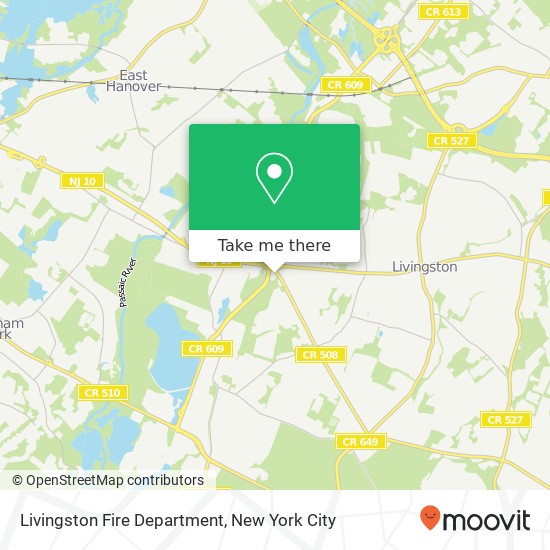 Livingston Fire Department map