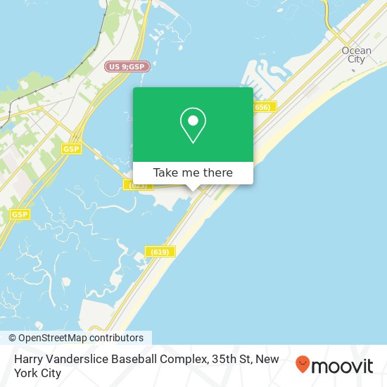 Mapa de Harry Vanderslice Baseball Complex, 35th St