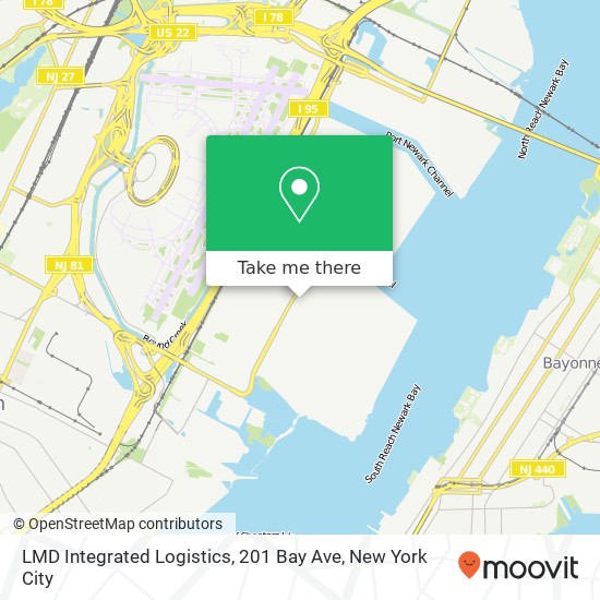 LMD Integrated Logistics, 201 Bay Ave map