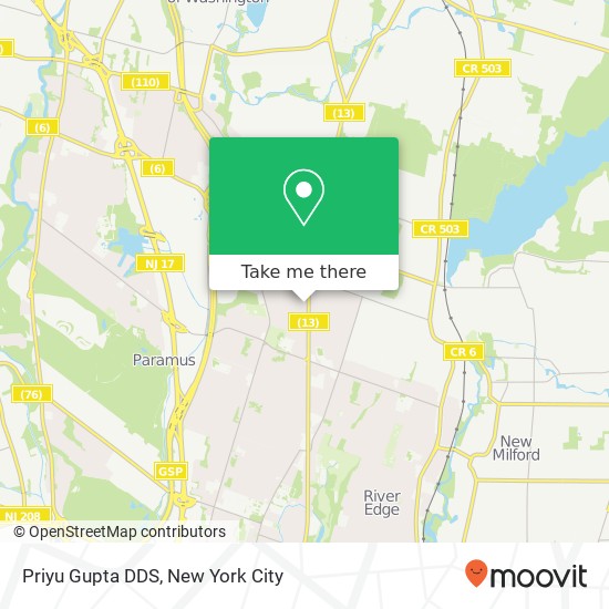 Priyu Gupta DDS, 523 Forest Ave map