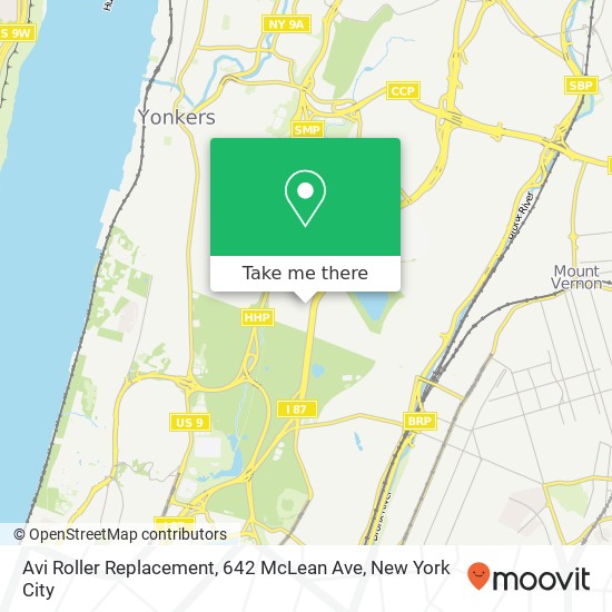 Mapa de Avi Roller Replacement, 642 McLean Ave