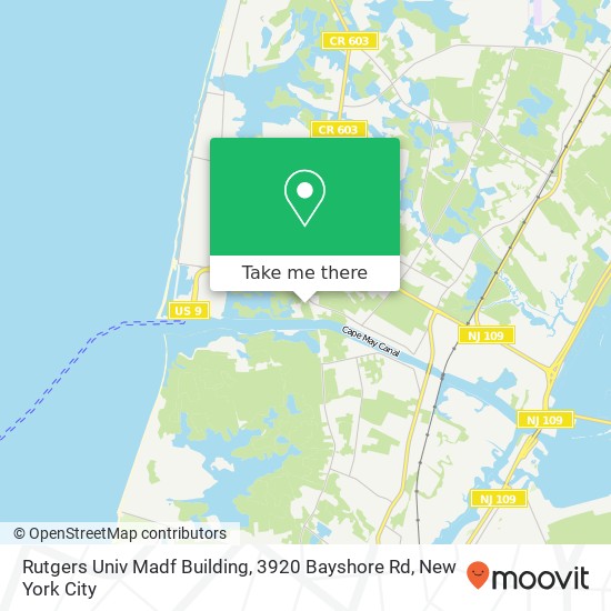 Rutgers Univ Madf Building, 3920 Bayshore Rd map