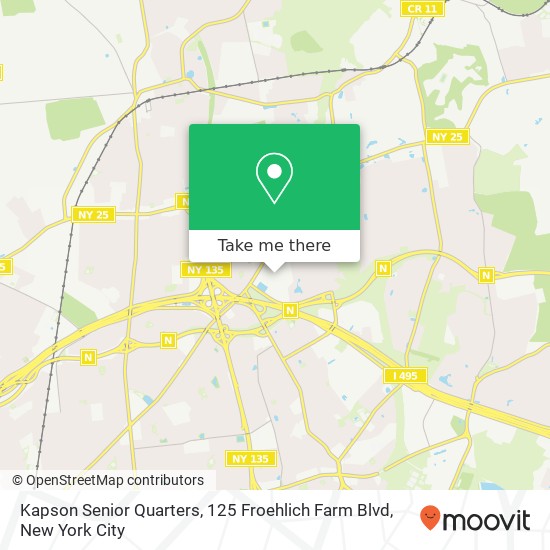 Kapson Senior Quarters, 125 Froehlich Farm Blvd map