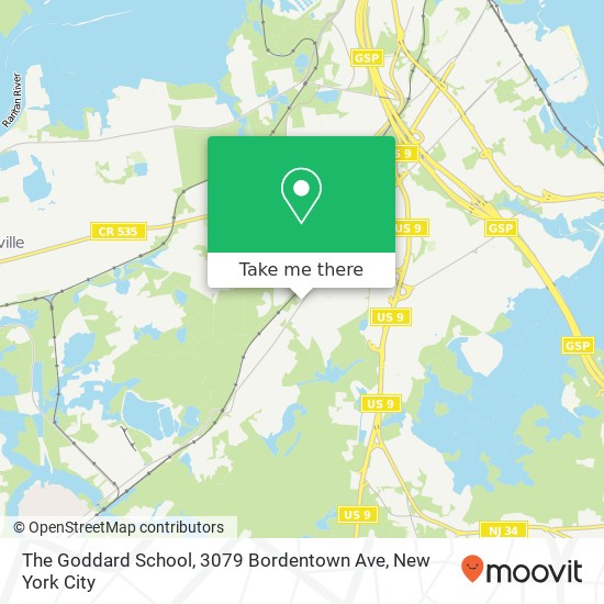 Mapa de The Goddard School, 3079 Bordentown Ave