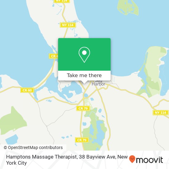 Hamptons Massage Therapist, 38 Bayview Ave map