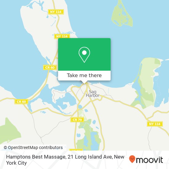 Hamptons Best Massage, 21 Long Island Ave map