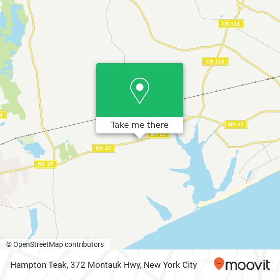 Hampton Teak, 372 Montauk Hwy map