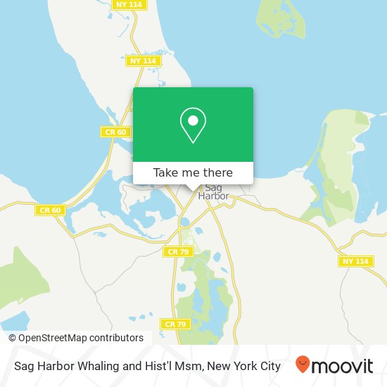 Sag Harbor Whaling and Hist'l Msm map