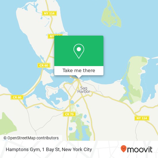 Hamptons Gym, 1 Bay St map