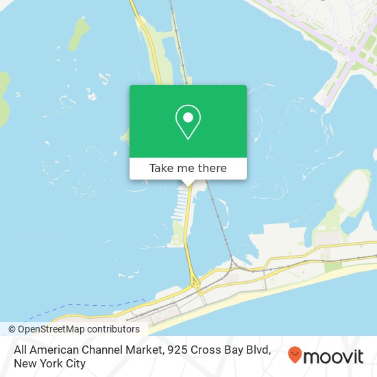 Mapa de All American Channel Market, 925 Cross Bay Blvd