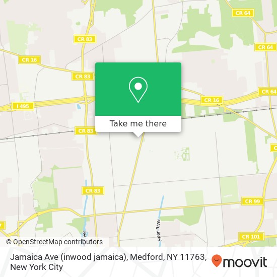 Mapa de Jamaica Ave (inwood jamaica), Medford, NY 11763