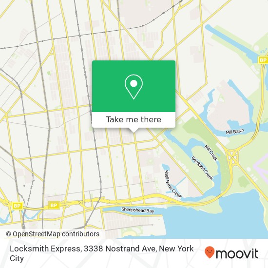 Locksmith Express, 3338 Nostrand Ave map