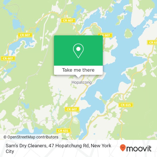 Sam's Dry Cleaners, 47 Hopatchung Rd map