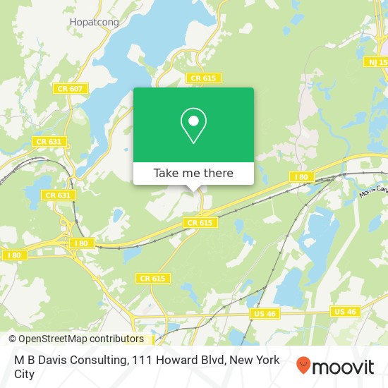 M B Davis Consulting, 111 Howard Blvd map