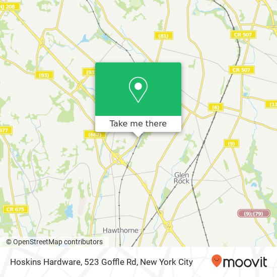 Hoskins Hardware, 523 Goffle Rd map